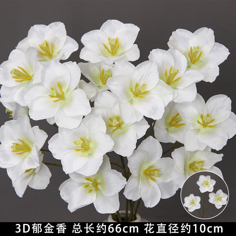 White Artificial Flowers 10-Piece Set Wedding Decoration Floral Material Wedding Aisle Flowers Arrangement Fake Flowers Arch Ceiling Bouquet