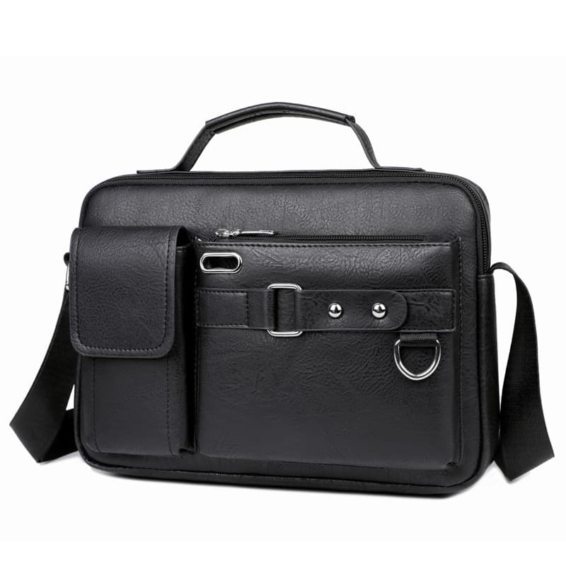 2024 New Men's Shoulder Bag, Casual Backpack, Business Bag, Single Shoulder Crossbody Bag, Men's Handbag (Horizontal Style)