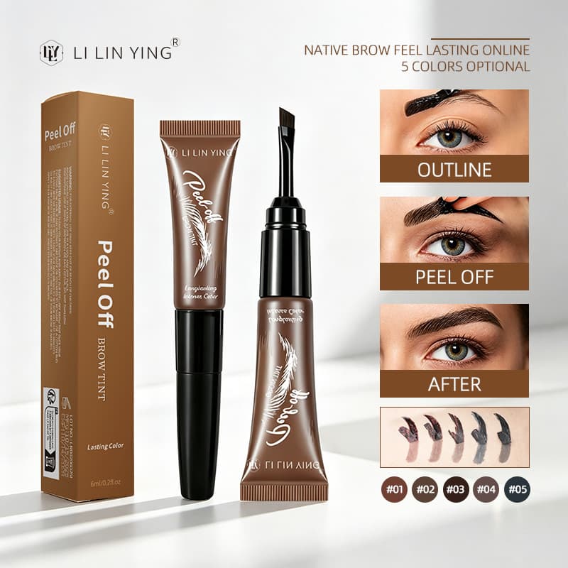 EYEBROW Peel-off Eyebrow Pencil Eyebrow Powder Dyed Eyebrow Waterproof Long-lasting Shaping Non-fading Eyebrow Cream Cross-Border Peel-off Eyebrow Gel