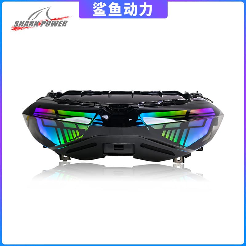 Factory Wholesale Motorcycle Parts Compatible with Yamaha 2020 New NMAX155 Modified Colorful RGB Rear Tail Light