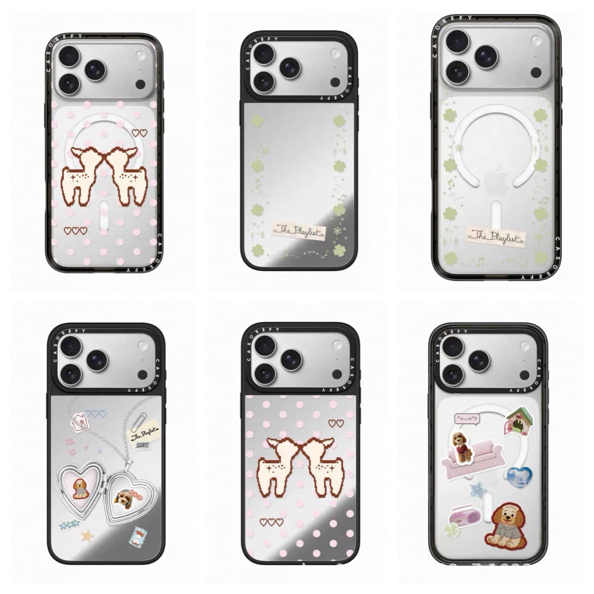 C-Home Ouyang Nana's Girl Whimsy iPhone 17 Pro Max Case iPhone 16 Pro Little Deer 15 Transparent