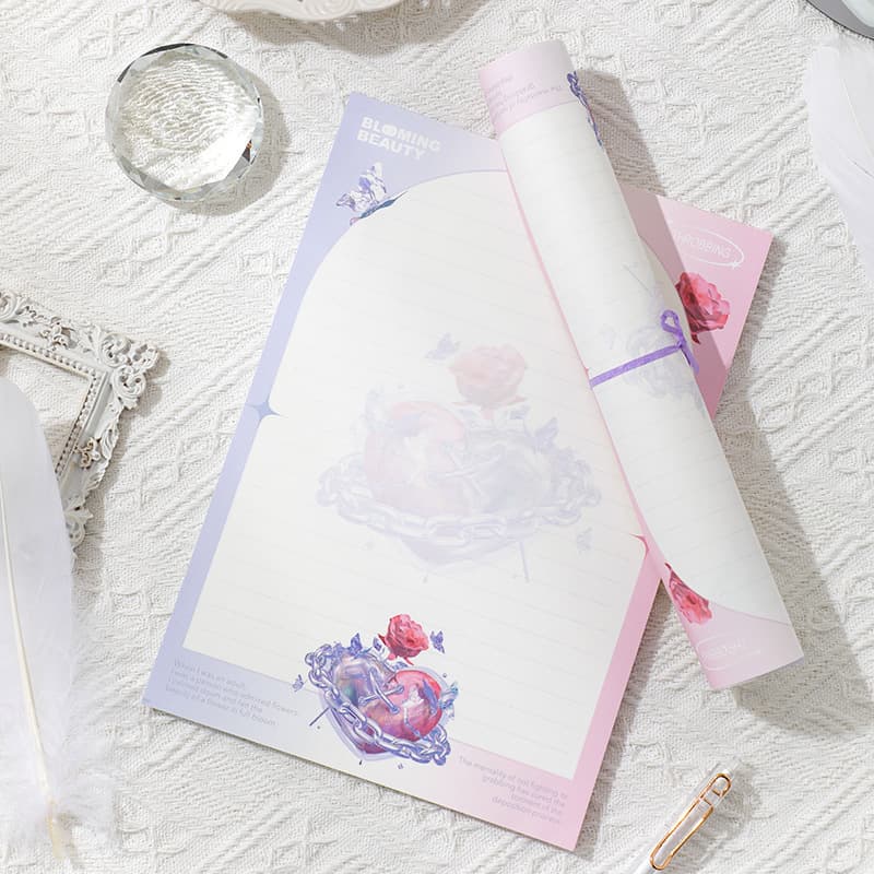 Shengkai Beautiful Notepad 50-Page Full-Color Sticky Notes Tear-Off Notepad Pocket-Sized Notebook