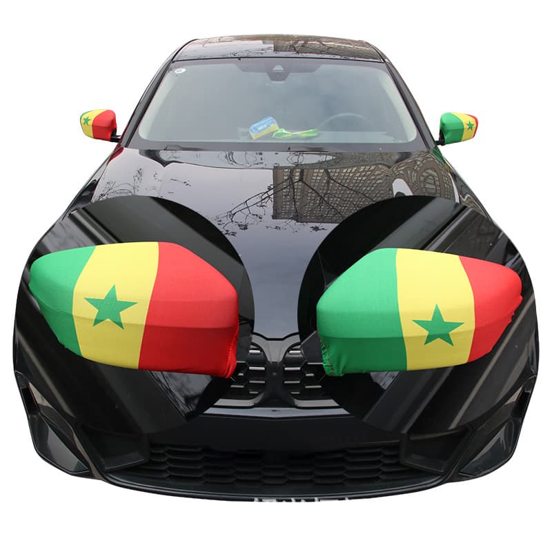 2026 World Cup 29*33cm Senegal car mirror. Senegal rearview mirror cover can be made upon request.