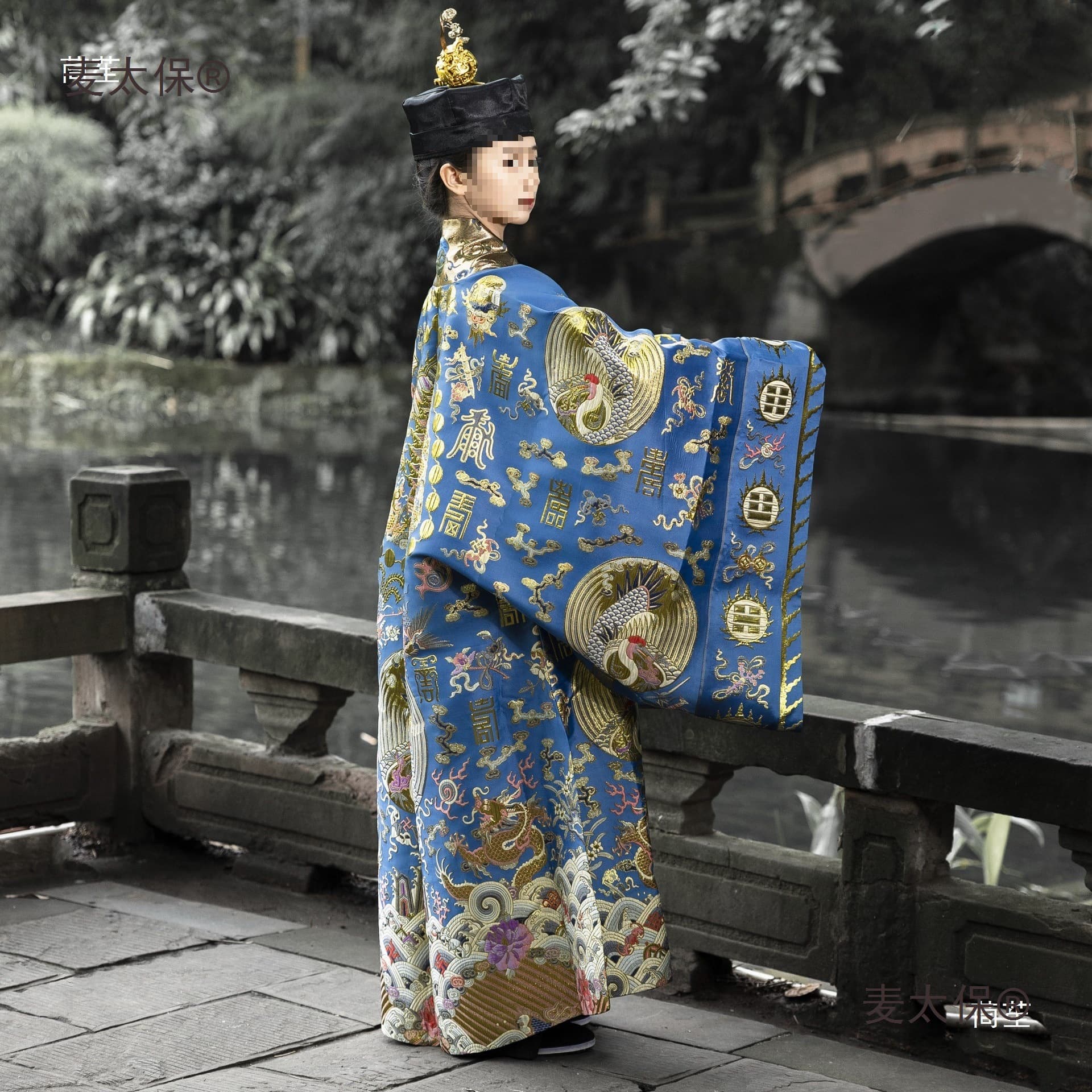 Taoist Priest Jiangnan Fa Yi Brocade Four Seasons Small Sleeve Taoist Robe Style, Formal Attire Restoration Nine Cranes High Merit Red Maitreya