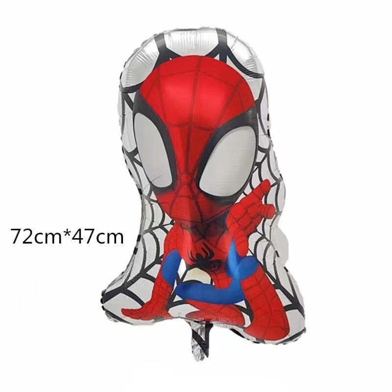 Cartoon Spider-Man Balloon, Kids Avengers Theme Birthday Party Decoration Aluminum Foil Balloon