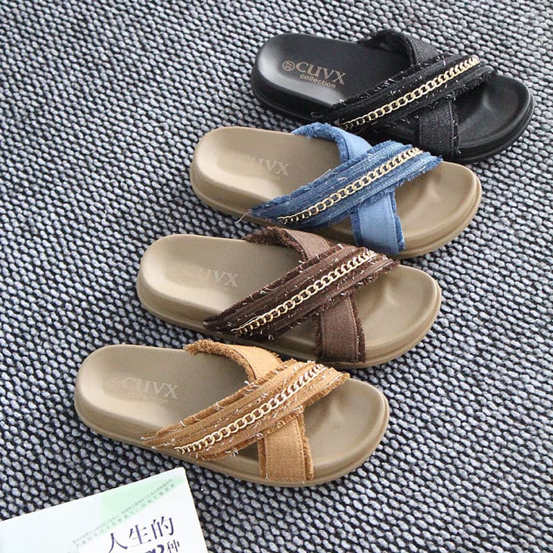 Wholesale direct selling thick-soled slippers for women summer fashion accessories non-slip slippers craft shoes Ladies slippers