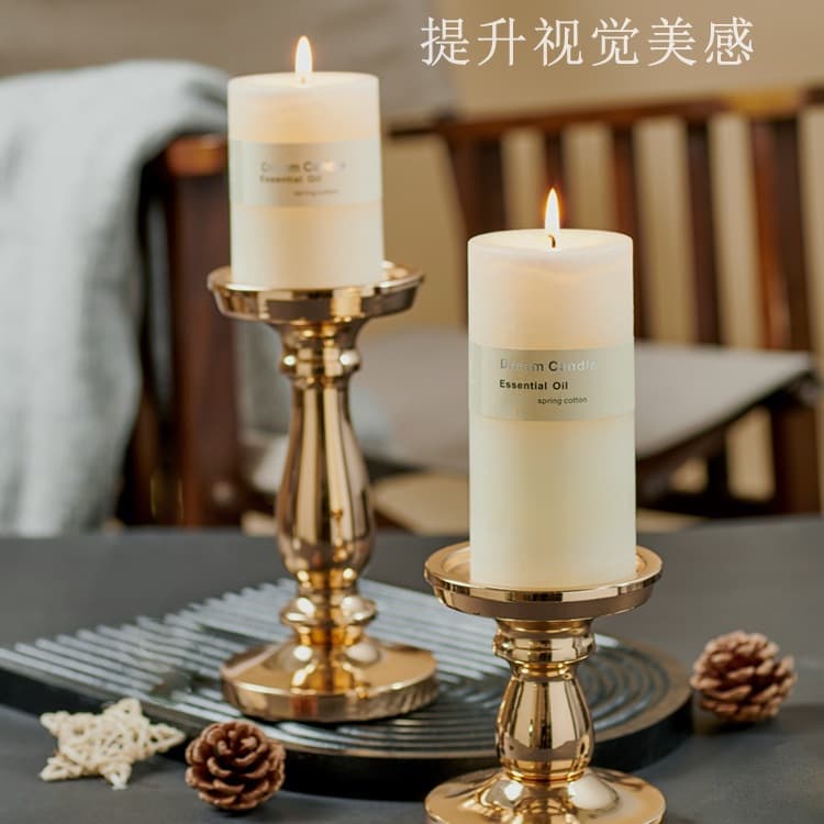Aromatherapy Candles, European-Style White Large Essential Oil Fragrance Set, Niche Bedroom Incense, Cylindrical Fragrance