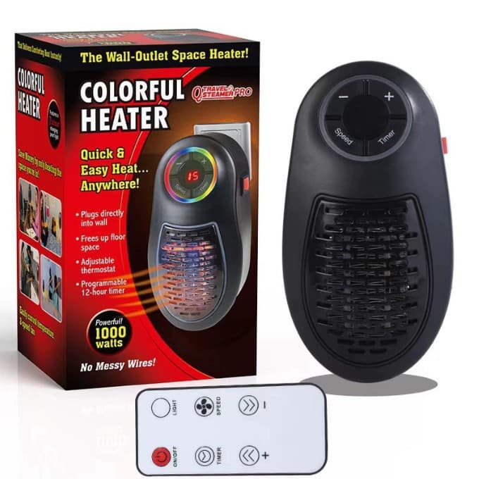 Amazon Cross-border Mini Heater Fan, Office and Home Small Sun Portable Electric Heater, Smart Remote Control Hot Air Blower