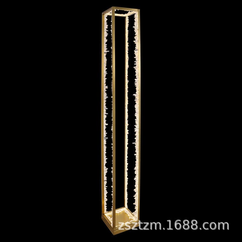 Natural Crystal Rough Stone Floor Lamp Artistic Atmosphere Modern Light Luxury Tea Room Bedroom Luxury Living Room Lamps