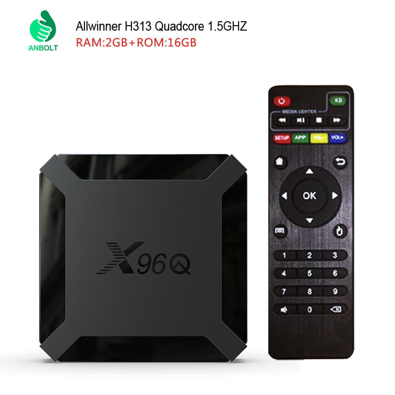 X96Q cross-border set-top box Quanzhi H313 HD WiFi native Android 10 foreign trade network media player