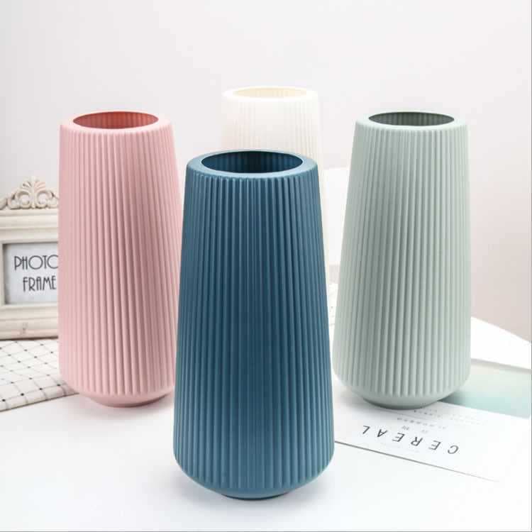 ✅ Simple Nordic-style imitation porcelain PE plastic vase, durable and not easily broken, home New Year decoration ornament for dried and fresh flowers