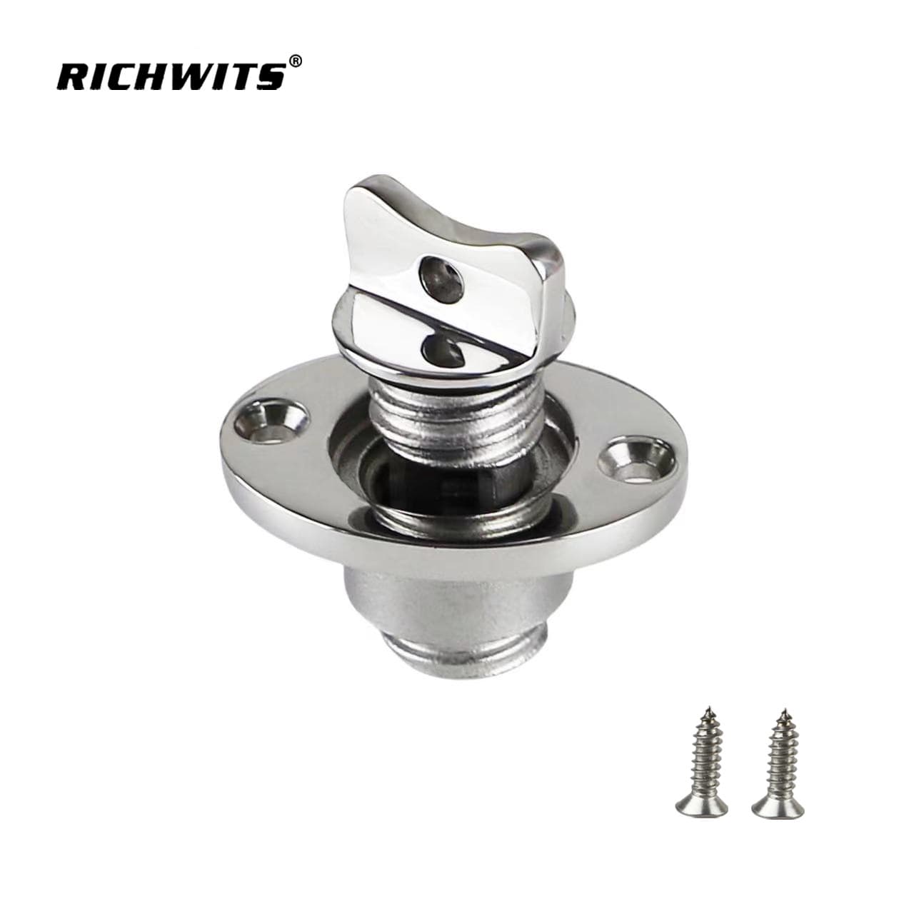 Stern Drain Outlet Marine Threaded Plug 316 Stainless Steel Water Plug Drain Port Kayak Drain Plug Sewage Outlet