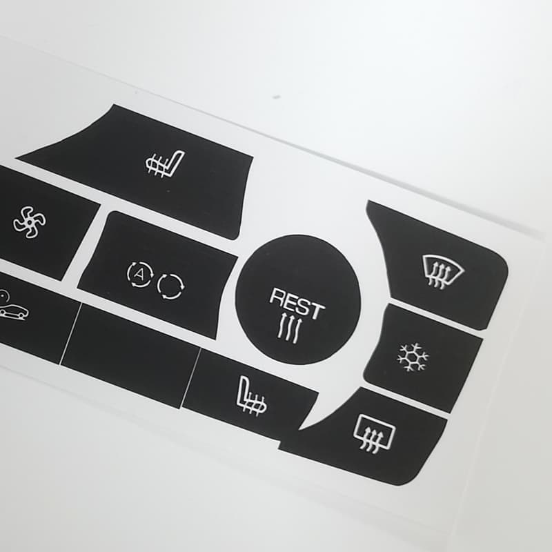 For BMW 06-11 3 Series E90 E91 E92 330I AC Panel Button Repair Sticker