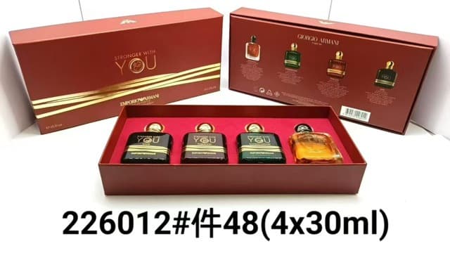 Forbidden City Temptation Medium Set of Four 30ml, Pink Infatuation Light and Strong Fragrance, No Taboo Strong Fragrance Red Gift Box