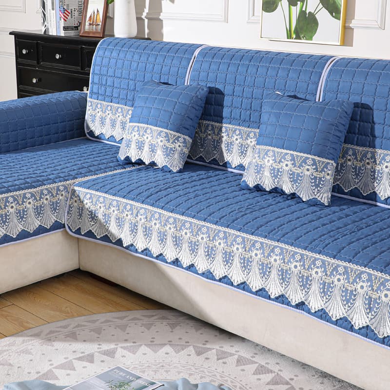 Four-Season Sofa Cushion, Thickened Anti-Slip Fabric Sofa Cover, Universal Backrest and Throw Pillow Cover, Minimalist Sofa Throw, Wholesale