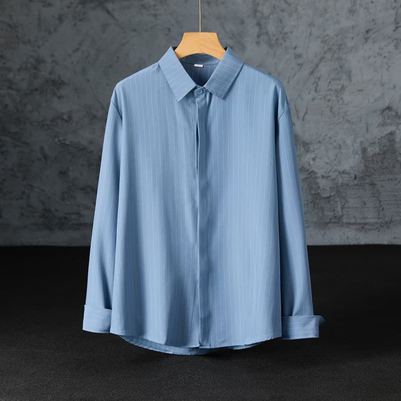 Women's Summer Long Sleeve Thin Cotton Shirt Soft Cotton Yarn Solid Color Skin-Friendly Slimming Versatile Base Layer