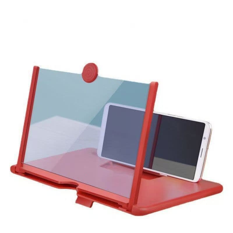 Pull-Type HD Video Phone Screen Magnifier, 10-inch/12-inch Desktop Lazy Bracket with Magnifying Lens