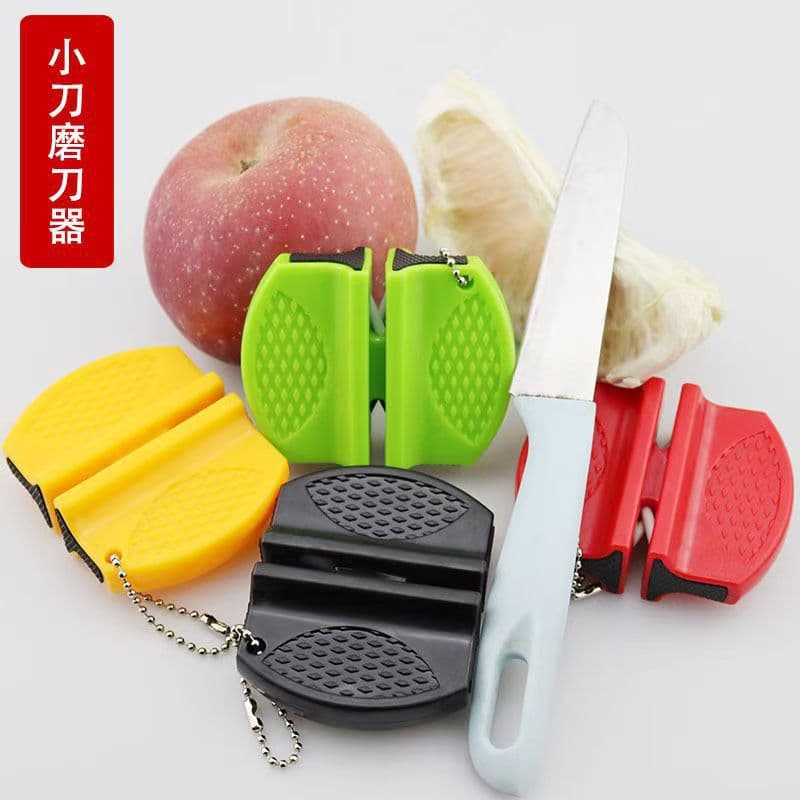 Household Mini Knife Sharpener Kitchen Butterfly Handheld Manual Sharpener Multi-functional Bone Scissors Kitchen Knife Quick Sharpening