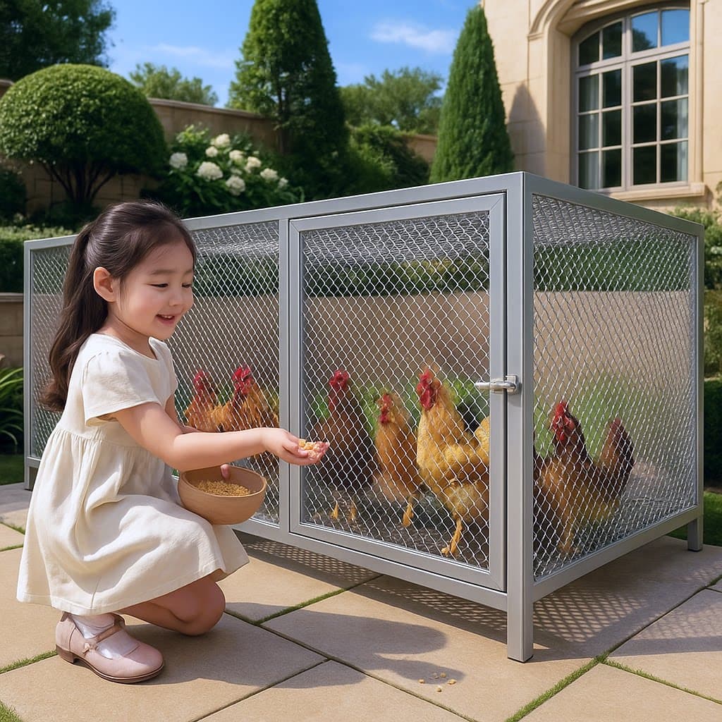Large Outdoor Chicken Coop for Home Use, New Type for Farming, Automatic Manure Removal, Rainproof, Outdoor Chicken House