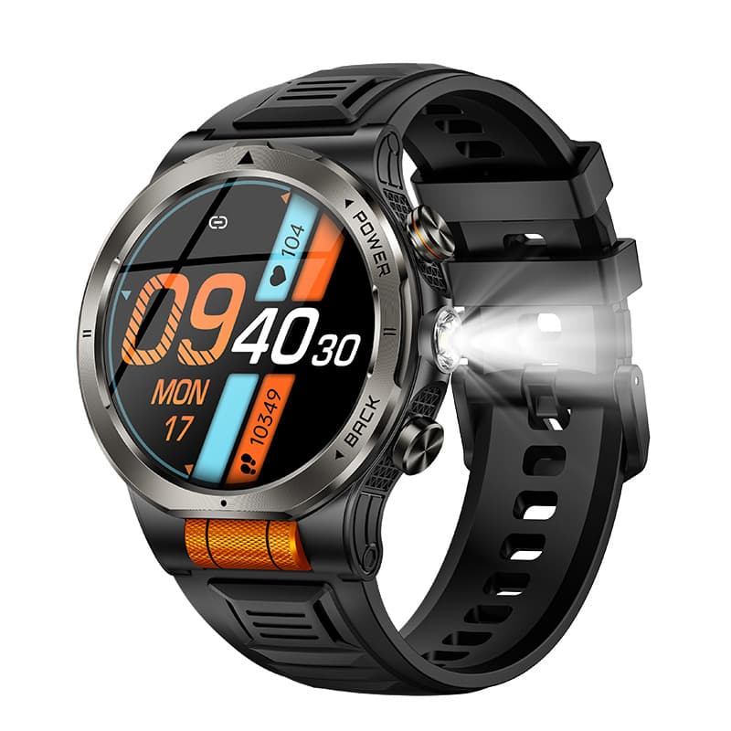 New KT91 Smart Watch Bluetooth Call 1.43-inch Round Screen Heart Rate Blood Oxygen Weather Multi-Sport Smart Watch