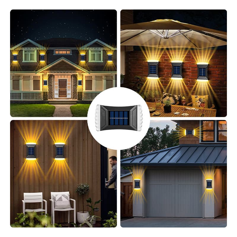 Solar Garden Decorative Light Outdoor Waterproof Home Landscape Sensor Light Garden Wall Decor Ambient Wall Wash Light