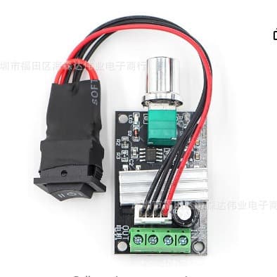 PWM DC Motor Speed Controller 6V 12V 24V 3A Speed Control Switch Forward Reverse with Switch 1203BB