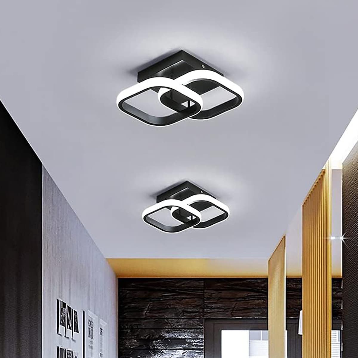 Cross-Border Nordic Minimalist Light Hallway Ceiling Light Bedroom Replacement Stairway Balcony Entryway Lighting Fixture LED Circle Main