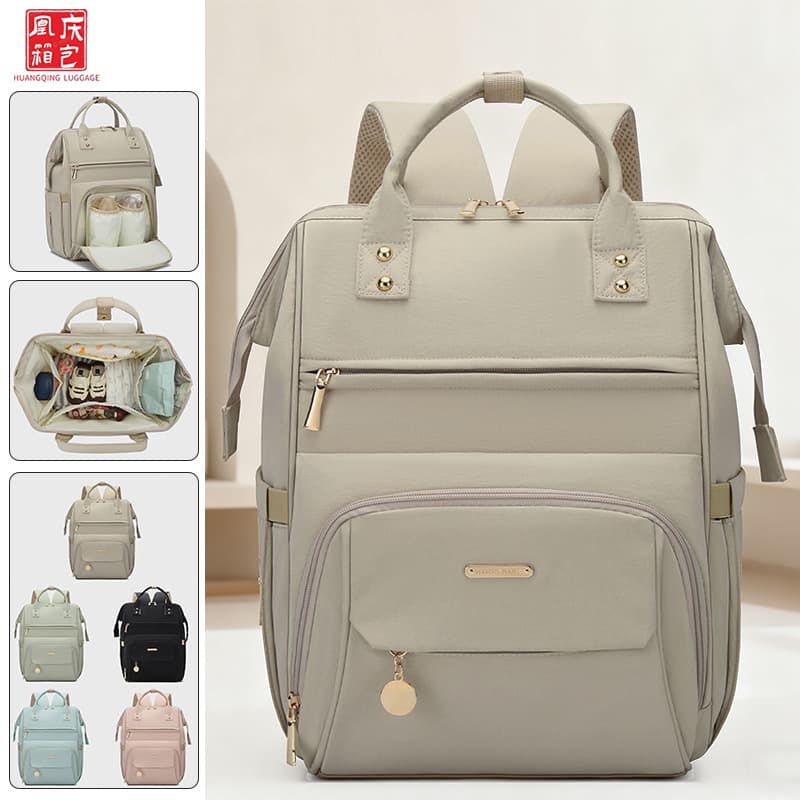 New Cross-Border Mom Bag Large Capacity Lightweight Outing Baby Bag Premium Mother's Bag Water-Resistant Hospital Bag for Women