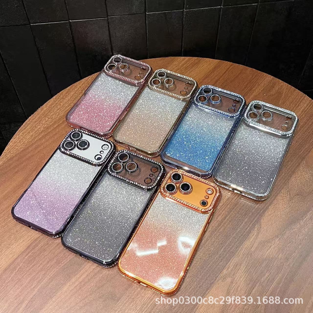Suitable for Iphone17Promax Luxury 16Promax Protective Lens Mobile Phone Case Apple Edge Drill 16 Protective Cover