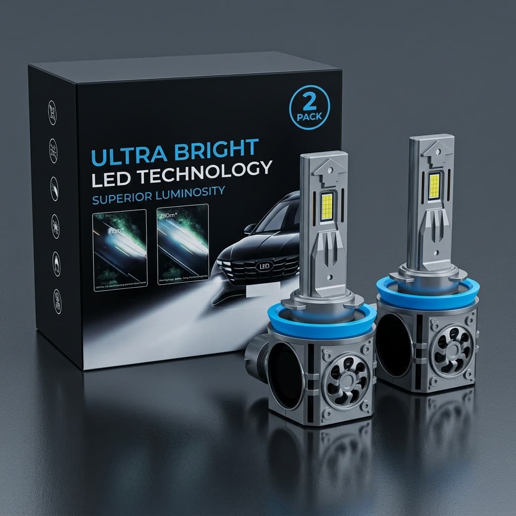 Automotive LED Headlight H11 Plug-in 1:1 High Brightness LED Headlight Factory Direct H1/H7/9005/9006/H4