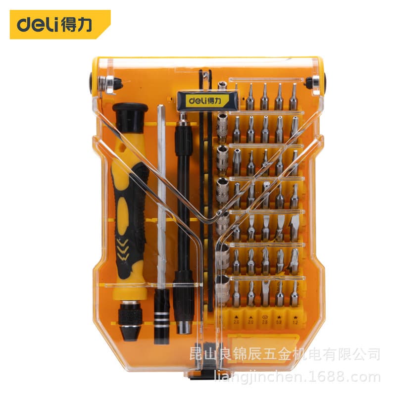 Deli Tools Multifunctional Precision Small Repair Phone Computer Instrument 45-Piece Screwdriver Set DL3545