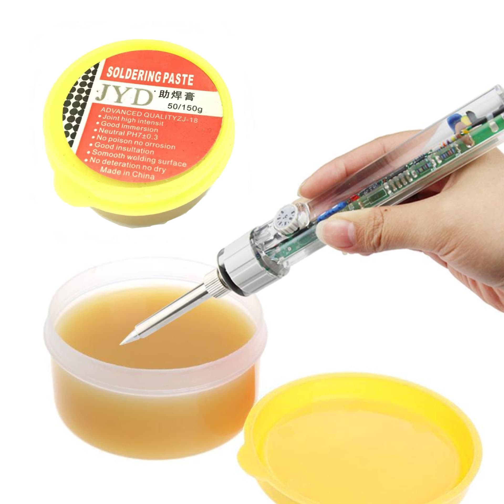 JYD Solder Treasure 150g Eco-friendly Flux Paste, No-Clean Neutral Solder Grease, Solder Paste, Rosin Paste, Maintenance Soldering Tools
