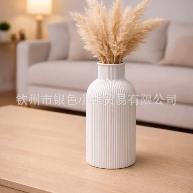 Simple Vase 3-Piece Set for Flower Arrangement, Home Decoration, Fresh and Dried Flowers