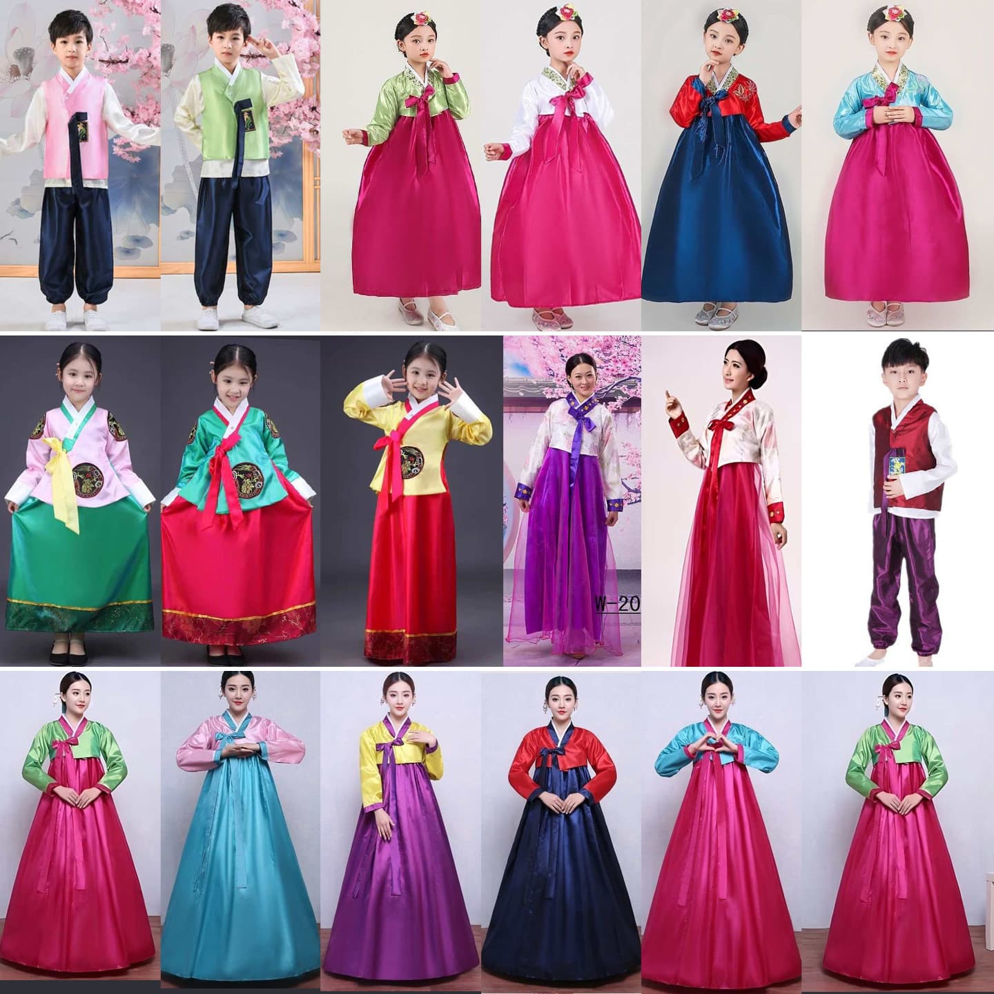 Girls Hanbok Korean Ethnic Primary and Secondary School Children Palace Dance Performance Costume Ethnic Minority Performance Photography