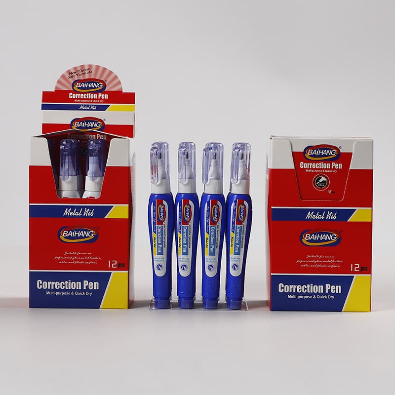 Baihang 10ml correction fluid student correction fluid quick-drying office supplies correction pen student correction fluid cross-border wholesale