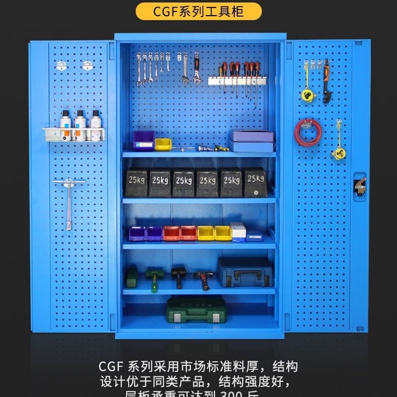 Multi-Functional Storage Cabinets with Five Adjustable Shelves, Each Shelf Bearing 100kg, Heavy-Duty Tool Cabinets Available for Wholesale