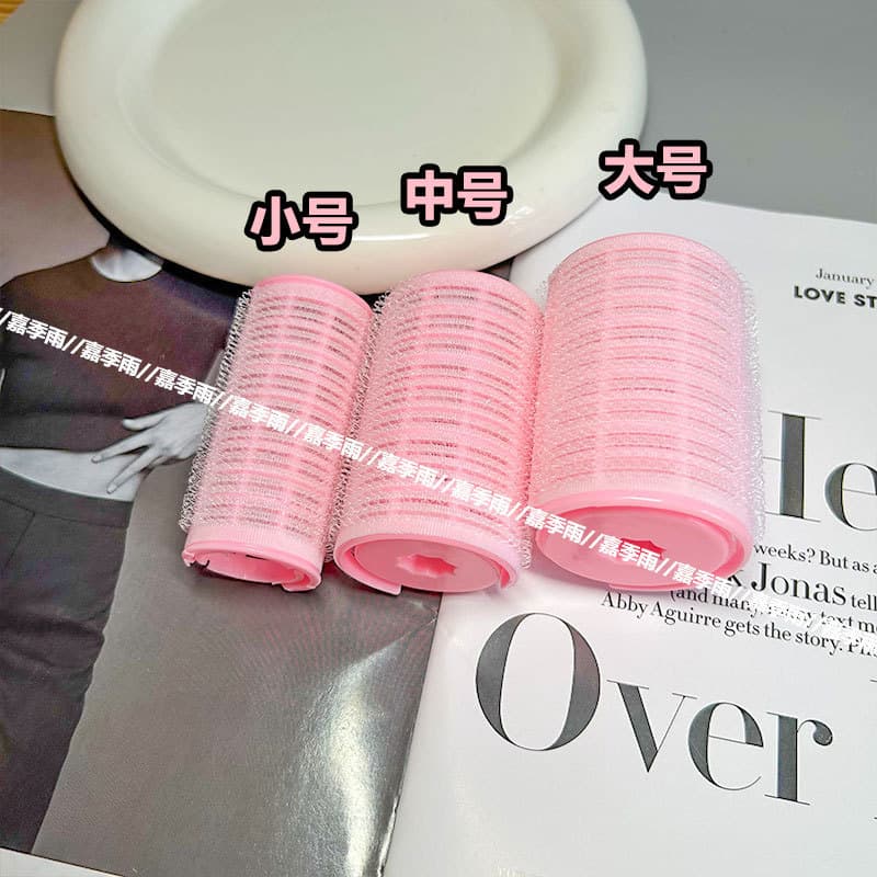 Gao Lu Curly Fringe Rollers Self-Adhesive Hollow Curlers for Short Hair, No-Fuss Styling Tool for Voluminous Inward Curls