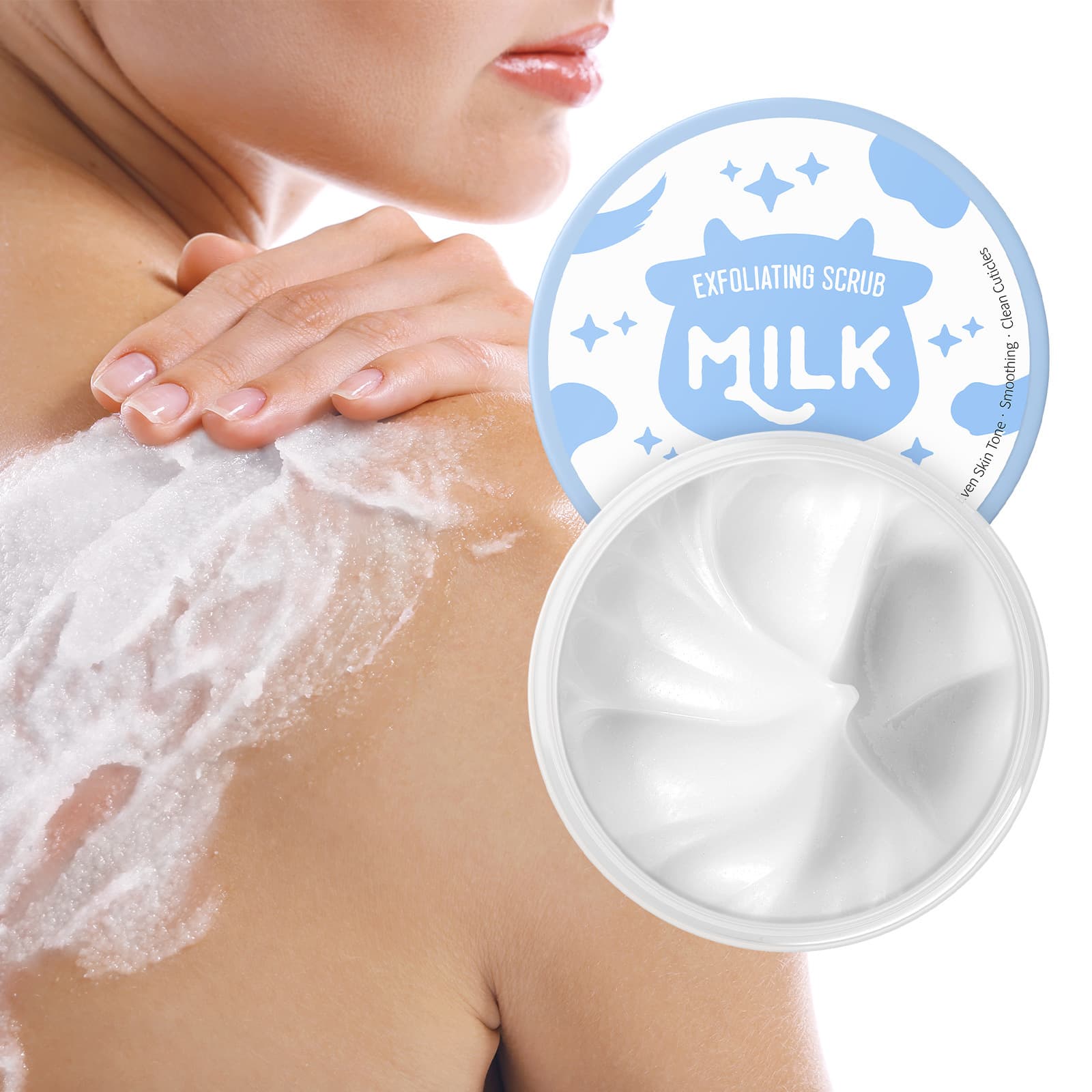 Cross-border Soft Skin LA Scrub Skin U Factory 90g Wholesale Milk IKO Skincare Cleansing Laikou