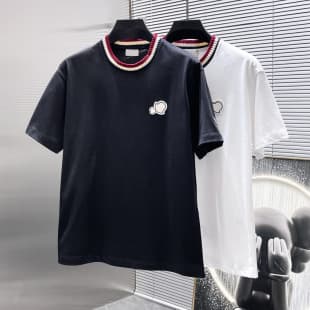 European station luxury casual embroidered short-sleeve T-shirt for men and women, fashionable half-sleeve tee, summer new style men's clothing