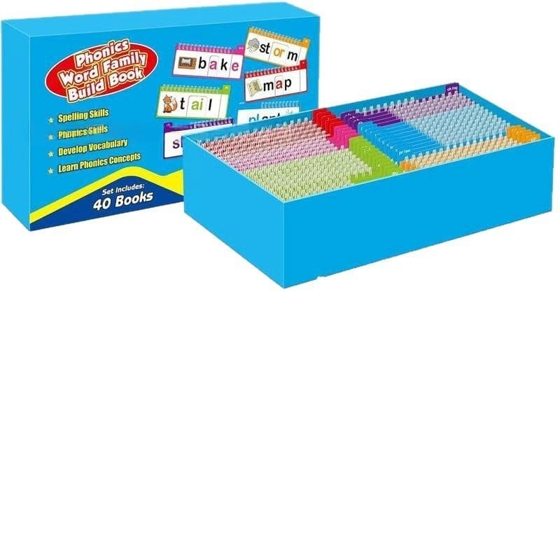 40 Phonics Word Family Flip Books - New Cross-Border Product
