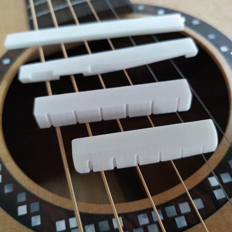 Guitar saddle folk guitar upper and lower cow bone saddle bridge cow bone string sleeper guitar universal musical instrument accessories
