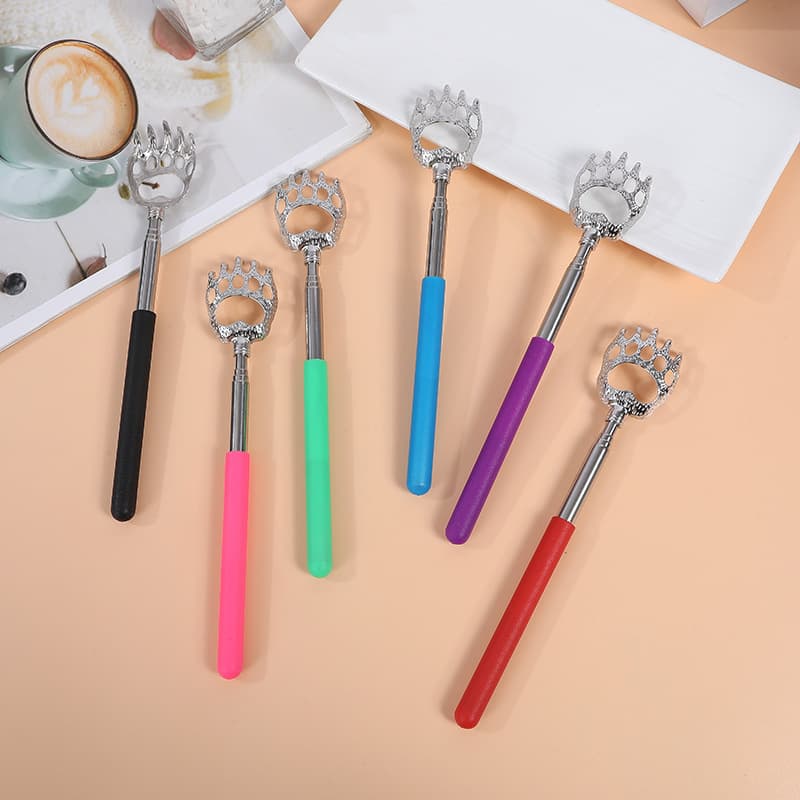 Source Factory Bear Claw Stainless Steel Telescopic Back Scratcher Massager No Need Help Old Man Joy Back Scratcher