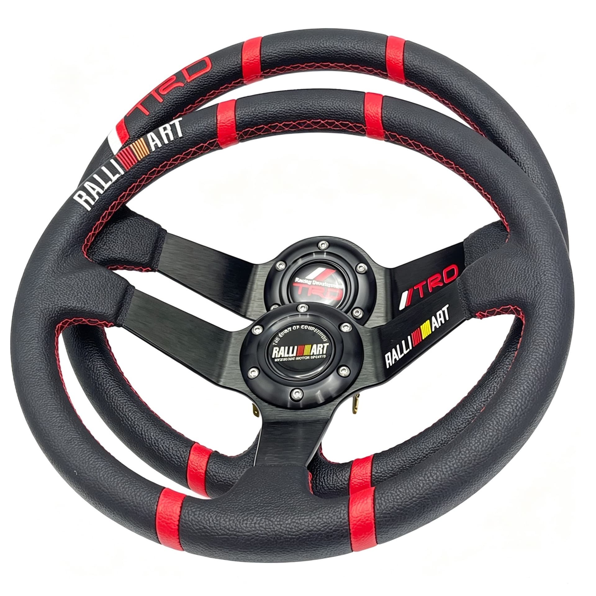 14-inch Ralliart Car Modified Deep Concave Steering Wheel, Beidou Star Lancer Wing God Universal Sports Steering Wheel
