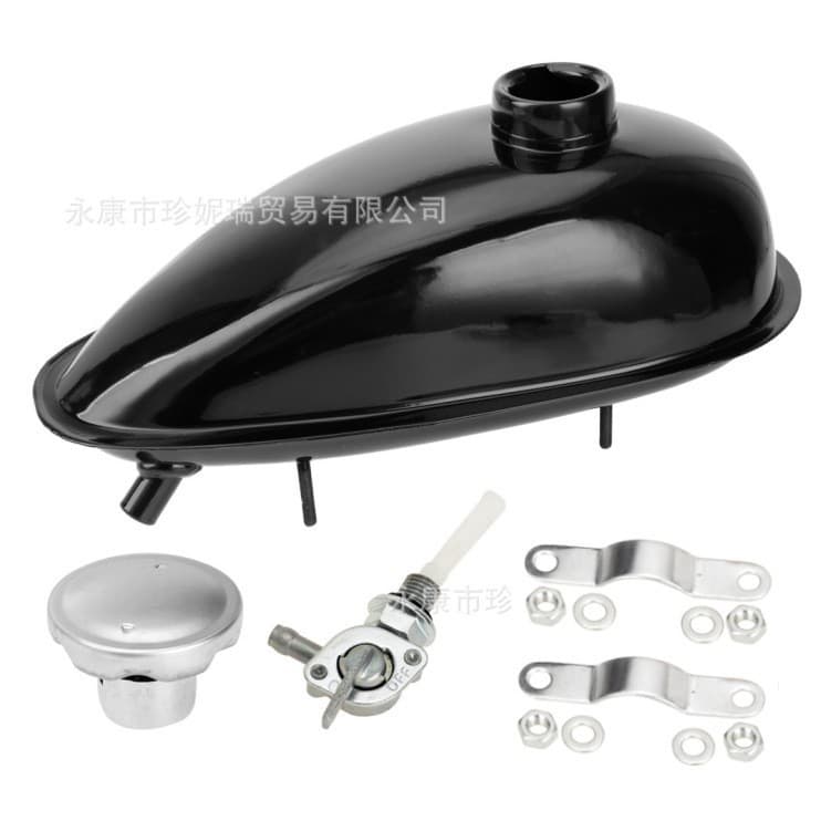 80CC Motorcycle Parts 49CC 66CC 80CC Bicycle Gas Engine 2L Iron Fuel Tank Oil Bottle