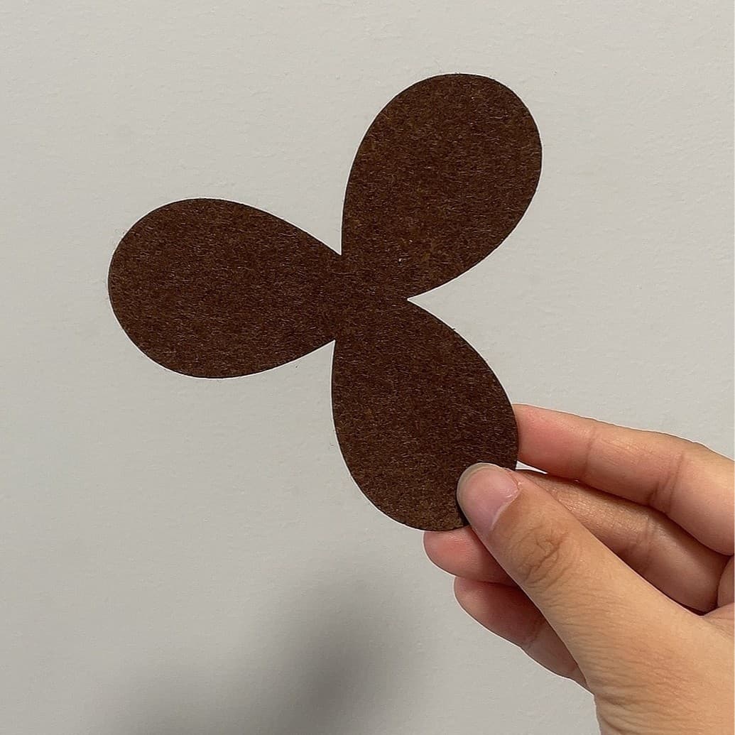 Clover Felt Coaster Anti-collision Tea Cup Lid Mat Tea Mat Cup Coaster Tea Ceremony Spare Parts