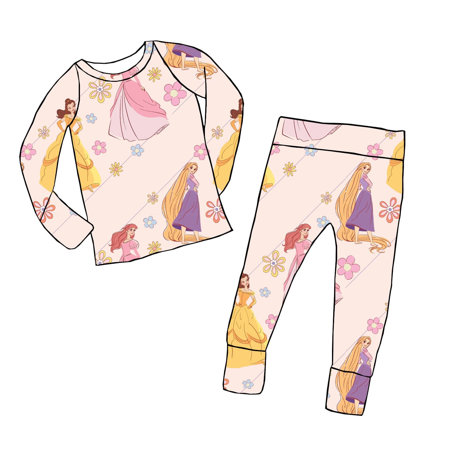 High-quality Foreign Trade Children's Wear, Printed Cute Creative Custom Autumn Set