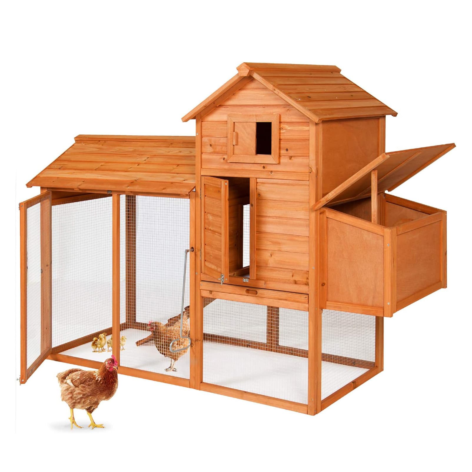 Custom Outdoor Wooden Chicken Coop Duck Cage Hamster House Wooden Chicken Cage for Farming Amazon Cross-Border