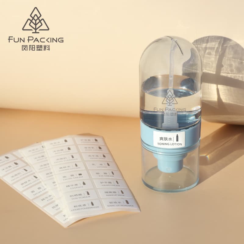 Sticker for twist cap, labeling, bagging, cosmetic bottle label, self-adhesive label, refill bottle label
