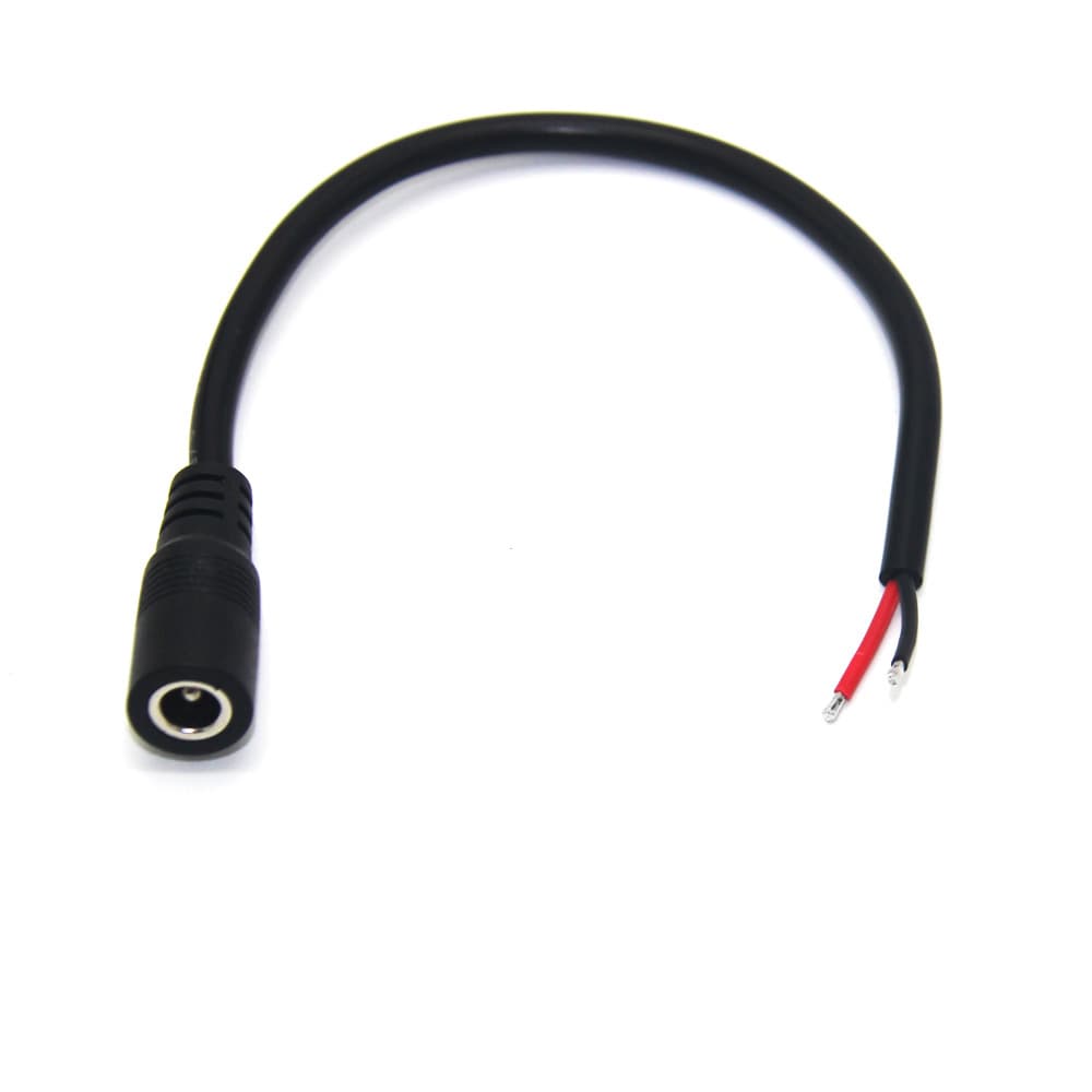 Projector Extension Cable Power Cord DC5525 Universal Plug Male to Female Stripped and Tinned