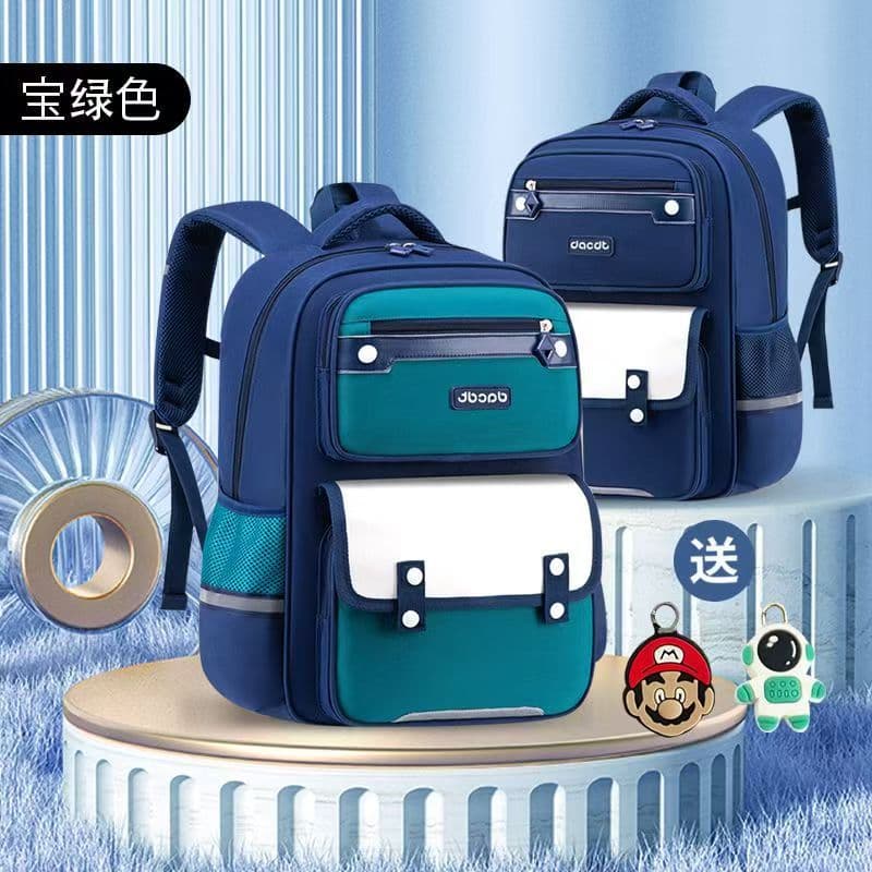 New Elementary School Backpack for Boys and Girls Lightweight Weight-Reducing Large Capacity Backpack Grades 1-6